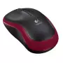 Souris Logitech Wireless M185 Rouge USB Connecteur Nano SOLOM185_RED - 1