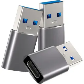 Adaptateur USB 3.0 A Male vers USB Type-C Femelle Rigide