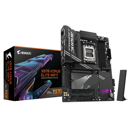 Carte Mère Gigabyte X870 AORUS ELITE WIFI7 ATX AM5 DDR5 Wifi 7