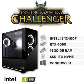 PC Gamer CHALLENGER i5-12400F 16Go 1To RTX 4060 8Go Windows 11