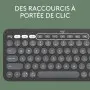 Clavier Logitech Pebble Keys 2 K380s Graphite Multi-Device Bluetooth