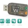 Carte Son Externe USB 2.0 Ewent EW3751 2x entrées 3.5mm 5.1