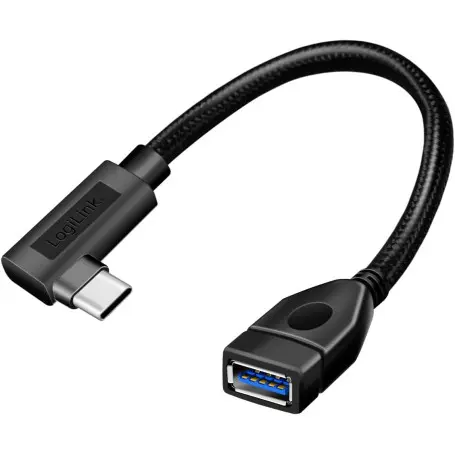Adaptateur LogiLink CU0100 USB Type-C coudé vers USB A 3.2 OTG