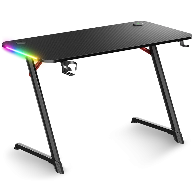 Bureau Gaming Spirit Of Gamer Headquarter 100, Noir, 125x65 Cm, Occasion