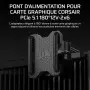 Pont d’alimentation Corsair PCIe 5.1 180° 12V-2x6 Style A