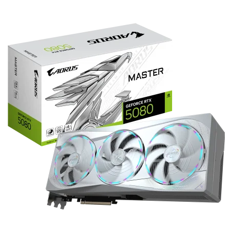 Carte Graphique Gigabyte AORUS RTX 5080 MASTER ICE 16G