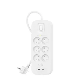 Bloc Multiprises Parafoudre Belkin 6 Prises + USB-A et USB-C