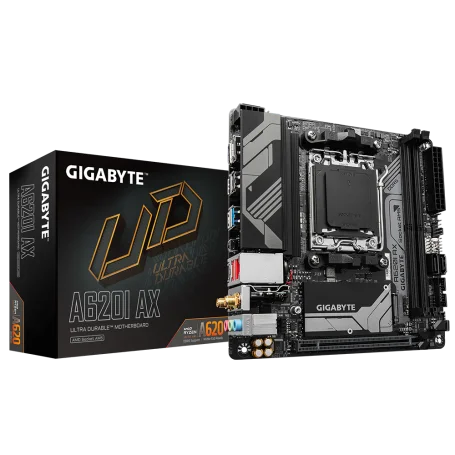 Carte Mère Gigabyte A620I AX ITX AM5 DDR5 Wifi 6E USB3.2 M.2