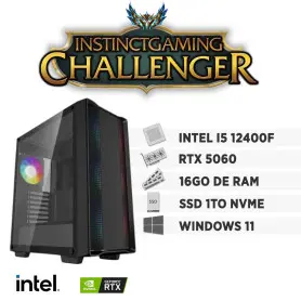 PC Gamer CHALLENGER i5-12400F 16Go 1To RTX 5060 8Go Windows 11