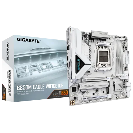 Carte Mère Gigabyte B850M EAGLE WIFI6E ICE mATX AM5 DDR5 Wifi 6E