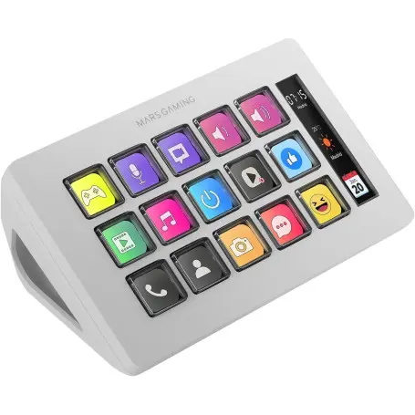 Mars Gaming Control Panel Slim MSD-ONE (Blanc) Deck LCD