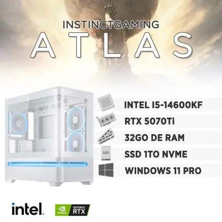 PC Gamer ATLAS i5-14600KF 32Go 1To RTX 5070 Ti SUPER 16Go W11Pro 