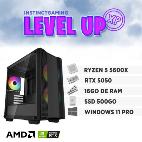 Setup Gamer Special Pc De Bureau Gaming / Ryzen 5 3600 / GTX 1650 TWIN X2 Oc 4g 16 Go Avec Ecran Aiwa 24 Va Full Hd 165 Hz