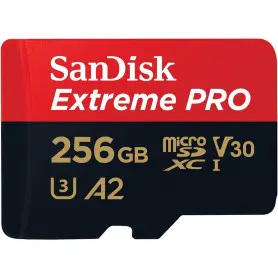 Mémoire Micro SDXC 256Go SanDisk Extreme PRO A2/V30/UHS-I U3 200 Mo/s