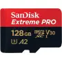 Mémoire Micro SDXC 128Go SanDisk Extreme PRO A2/V30/UHS-I U3 200 Mo/s