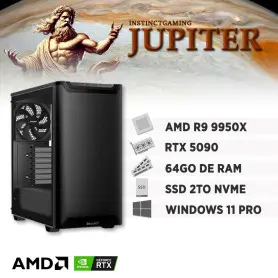 PC Gamer JUPITER R9-9950X 64Go 2To RTX 5090 32Go Windows 11 Pro