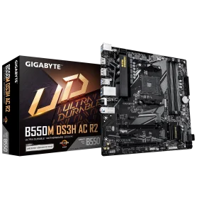 Carte Mère Gigabyte B550M DS3H AC R2 mATX AM4 DDR4 USB3.2 WIFI