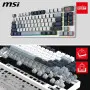 Clavier MSI Forge GK600 TKL Wireless Sky Meca Linéaire