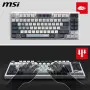 Clavier MSI Forge GK600 TKL Wireless Sky Meca Linéaire