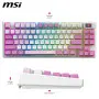 Clavier MSI Forge GK600 TKL Wireless Violet Meca Linéaire