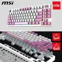 Clavier MSI Forge GK600 TKL Wireless Violet Meca Linéaire