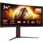 Ecran AOC 34" CU34G4 Gaming 3440x1440 180Hz 1ms CURVED