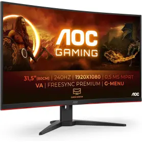 Ecran AOC 32" C32G2ZE Gaming 1920x1080 240Hz 1ms CURVED