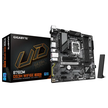 Carte Mère Gigabyte B760M DS3H WF6E GEN5 DDR5 mATX LGA1700