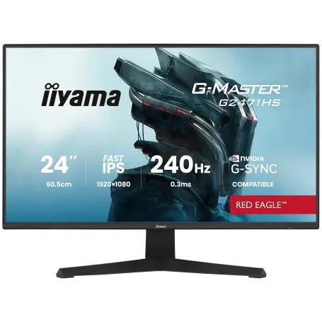 Ecran iiyama 24" G-Master G2471HS-B1 1920x1080 240Hz 0.3ms