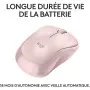 Souris Logitech Wireless Mouse M240 Silent Rose Bluetooth