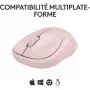 Souris Logitech Wireless Mouse M240 Silent Rose Bluetooth