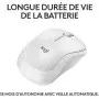 Souris Logitech Wireless Mouse M240 Silent Blanc cassé Bluetooth