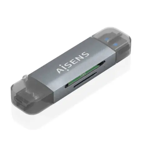 Lecteur de Carte Externe Aisens USB-C et USB-A Carte SD et microSD