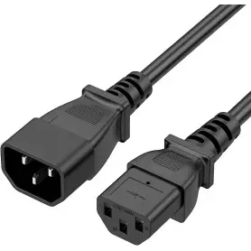 Cable d'alimentation IEC C13 vers C14 1.5M
