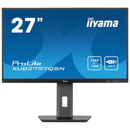 Ecran iiyama 27" XUB2797QSN-B2 2560x1440 100Hz 1ms Dock USB-C PD 65W