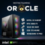 PC Gamer ORACLE avec RTX 5060 Ti et composants: i5-14400F, 16 Go RAM, 1 To NVMe, Windows 11 Pro, boîtier avec LED RGB.
