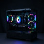 PC Gamer MERCURY i5-14400F, PC de jeu avec écran éclatant LED RGB et carte graphique RTX 3070, ventilateurs lumineux et boîtier