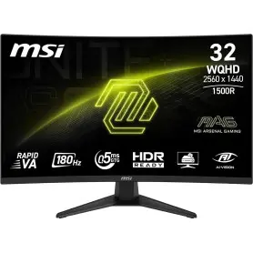 Ecran MSI 32" MAG 321CQF E18 Gaming 2560x1440 180Hz 0.5ms CURVED