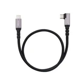 Cable USB Type-C Coudé vers Type-C 3.2 PD 100W Nanocable 2M Noir