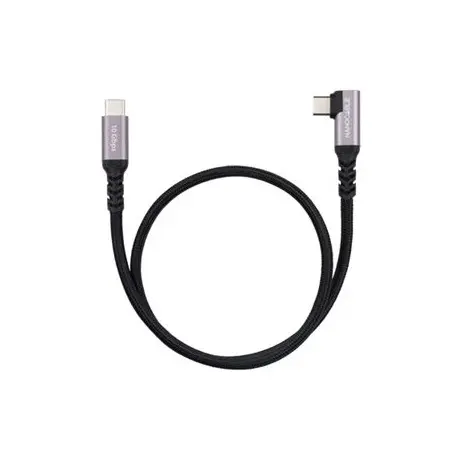 Cable USB Type-C Coudé vers Type-C 3.2 PD 100W Nanocable 2M Noir