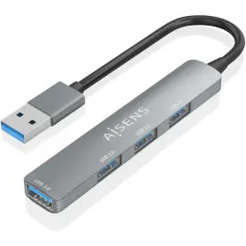 HUB Aisens A106-0859 1 Port USB 3.0 + 3 Ports USB 2.0 Gris