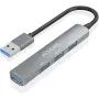 HUB Aisens A106-0859 1 Port USB 3.0 + 3 Ports USB 2.0 Gris