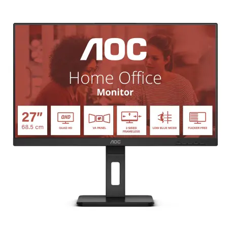 Ecran AOC 27" Q27E3UMF 2560x1440 VA 75Hz 4ms Pivot