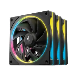 Kit 3x Ventilateurs DeepCool FL12 SE ARGB PWM 120mm Noir