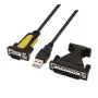 Adaptateur Aisens A104-0039 USB vers DB9 ou DB25 (RS232 9/25 broches)