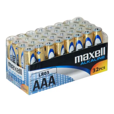 Pack 32 Piles Maxell alcalines Long Life AAA (LR03) 1.5V
