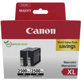 Pack 2x Cartouche Canon PGI-2500XL Noir 2500 pages