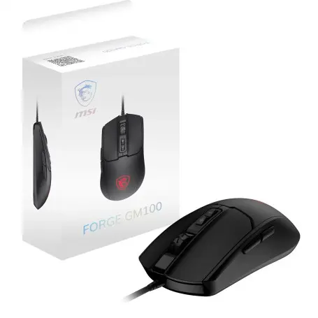 Souris MSI FORGE GM100 Noir Gaming RGB
