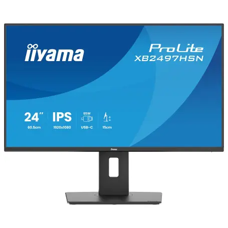 Ecran iiyama 24" XB2497HSN-B1 1920x1080 100Hz 1ms Dock USB-C 65Watts