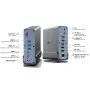 Station d'Accueil Leotec LEDS06 USB-C Dual 4K HDMI DP PD100W